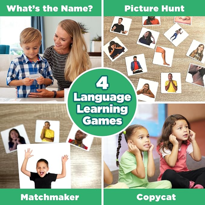 ThinkPsych Real People Picture Cards - 150 Body Parts, Emotions, and Verbs - Image 7