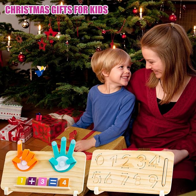 Montessori Toys for 3 4 5 Year Old,Double-Sided Preschool Learning Toys for Toddlers age 2-4,Educational Math manipulatives Number Counting Blocks for Kids,Christmas Stocking Stuffers for Boys Girls - Image 7