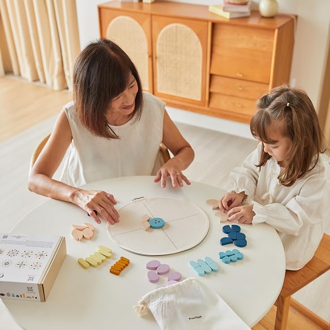 PlanToys® Wooden Mandala Set Montessori Inspired Open Ended Kids Play - Image 9