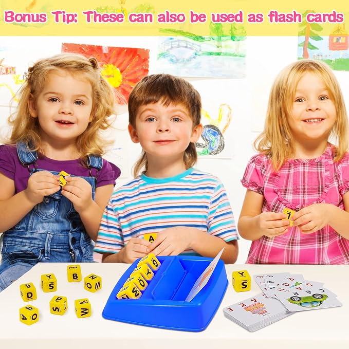 Fenikso Matching Letter Game, Spelling Word and Increases Memory, Early Learning Educational Toy for Preschool & Kindergarten Kids Over 3-8 Years Old (Pack of 2) - Image 7