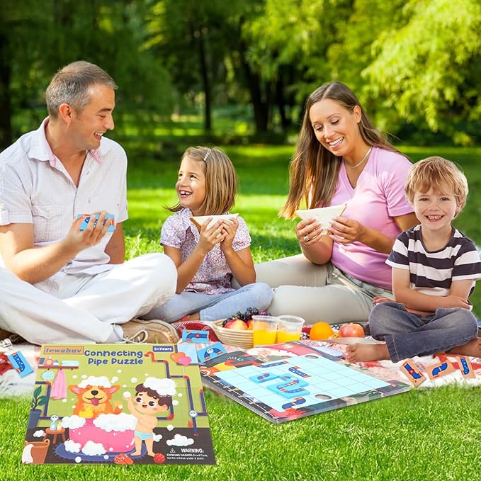Logical Puzzle,Sequence Matching Game,with Cards(30 Scenes),STEM Educational Toys for Kids,Stocking Stuffers for Boys & Girls,Logic Labyrinth Games for Adults and Kids(2 Puzzles).