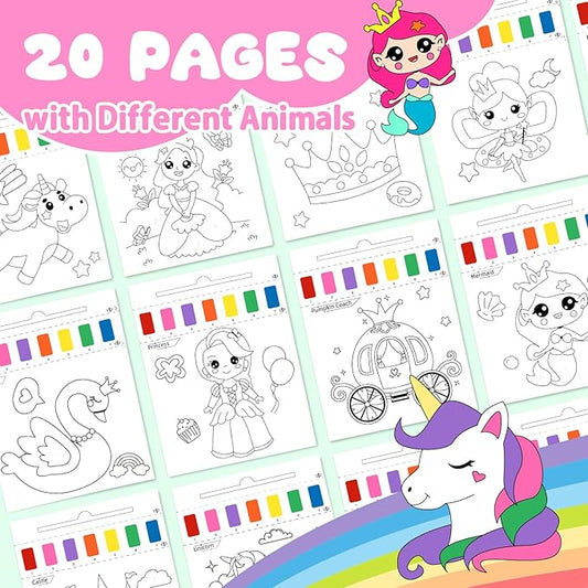 Paint with Water Coloring Books for Kids Toddlers Painting Book Kits Arts and Crafts for Kids Travel Activities Birthday Christmas Stocking Stuffers Toy Gift