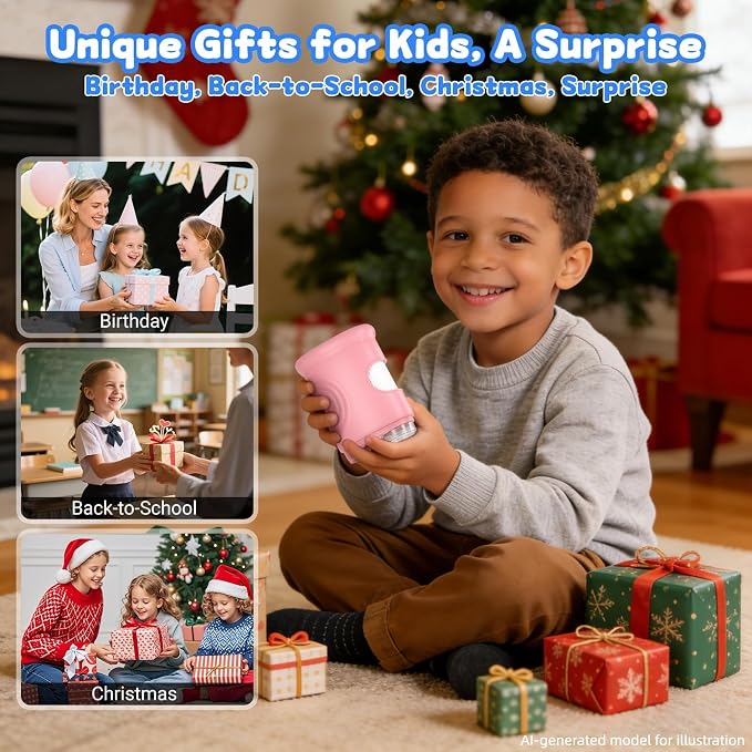 1000X Handheld Microscope for Kids: Pocket Digital Microscope with 2.0''IPS Screen&Photo/Video - Portable Edu Science Kits for Girls Boys - STEM Toys Birthday Gifts Ages 3-6 6-12(Pink) - Image 8