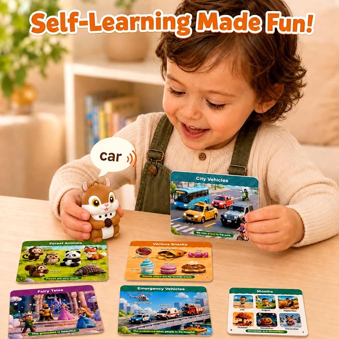 Phonics Flash Cards with Talking Pen, 112 Pages,56 3D Flash Cards,Ages 4-8 - Image 7