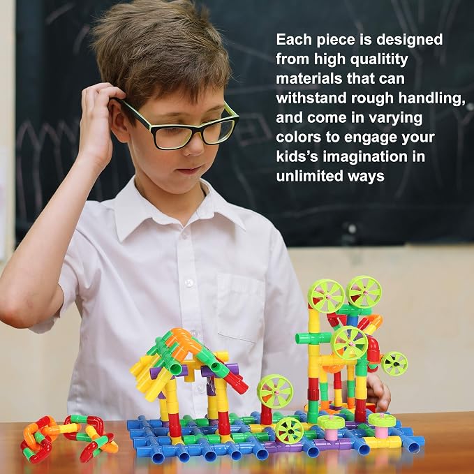 STEM Building Blocks Toy for Kids, Educational Toddlers Preschool Brain Toy Kit, Constructions Toys for 3 4 5 6 7 8 Years Age Boys and Girls–Creativity Kids Materials Toys - Image 8