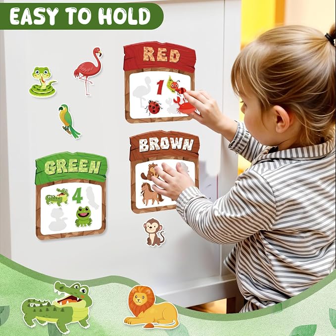 10Pcs Magnetic Color Sorting Cute Animal Fridge Magnets for Kids - Image 7