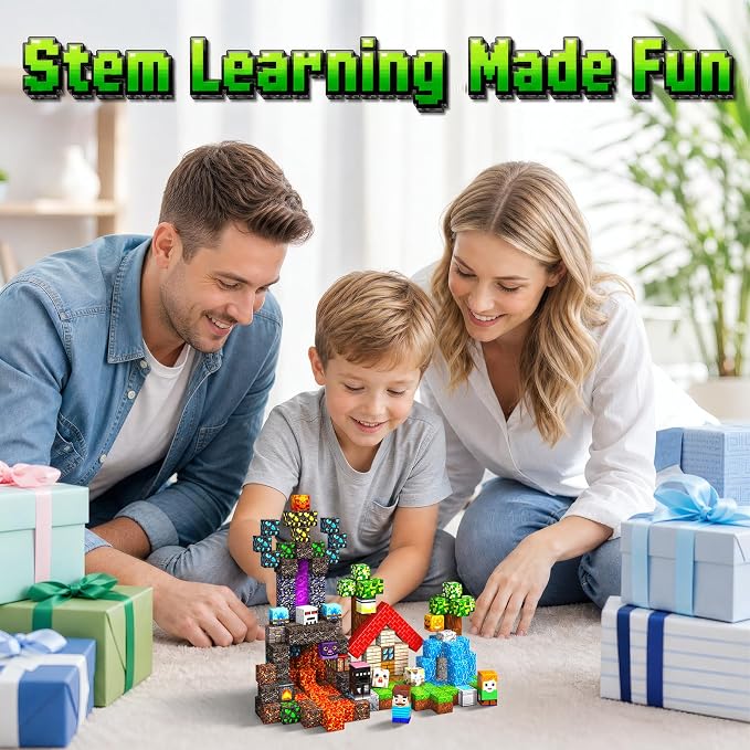 100PCS Magnetic Blocks, Magnetic Building Cubes, STEM Educational Toys - Image 7