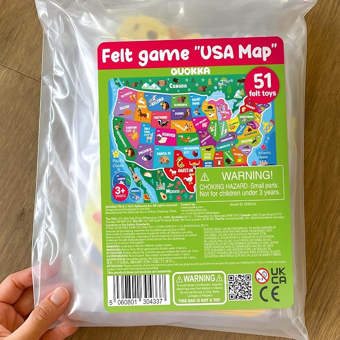 USA Felt Board for Kids 3-5 Years Old - Preschool Learning Activities - Image 8