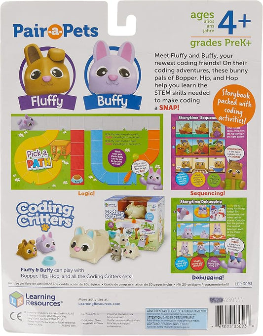 Learning Resources Coding Critters Pair a Pets Bunnies Fluffy & Buffy - Image 2