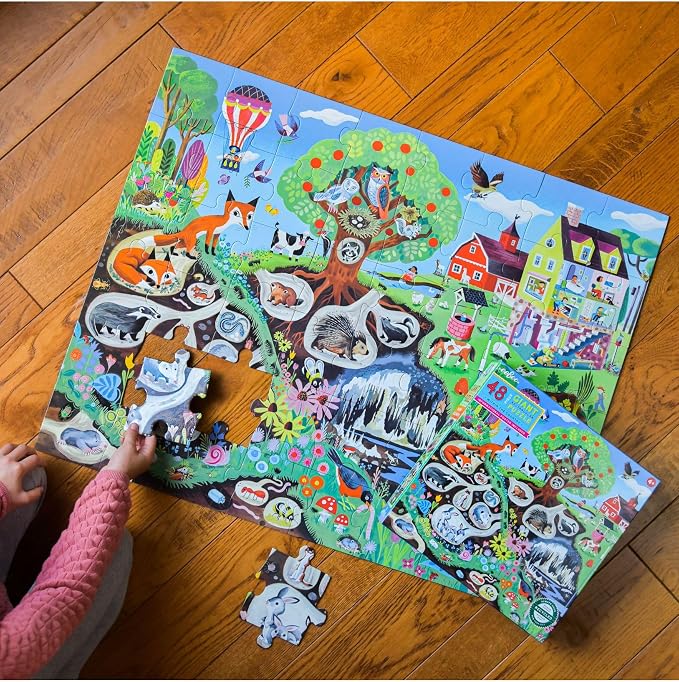 eeBoo 48 Piece Giant Floor Puzzle - Within The Country Children's Puzzle Countryside, Large Pieces for Small Hands to Develop Motor Skills - Image 5