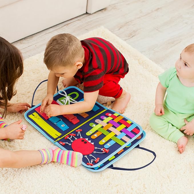 Busy Book for Toddlers, Montessori Felt Quiet Book Travel. Ages 3+ - Image 9
