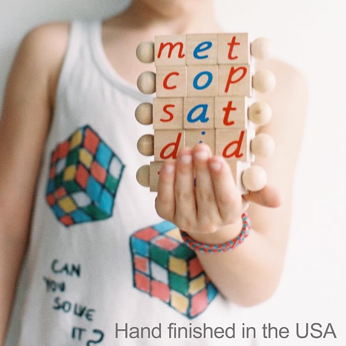Montessori Phonetic Reading Blocks for Beginning Readers - Image 9