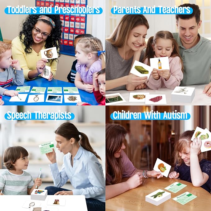 140 Noun Picture-Word Cards, Picture Flashcards Language Builder Visual Aid Speech Development Tool for Autism, ESL Teaching Material Non-Verbal Vocabulary Builder for Children, Kids, Adults (Level 2) - Image 7