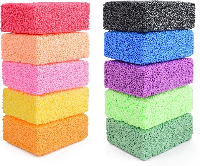 Special Supplies Fun Foam Modeling Foam Beads Play Kit, Children’s Educational Clay for Arts Crafts Kindergarten, Preschool Kids Toys Develop Creativity, Motor Skills (10) - Image 9