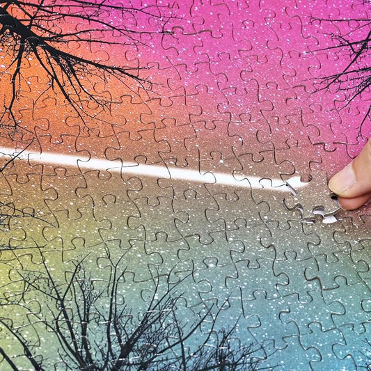 Think2Master Hard Impossible Challenging The Enchanted Forest 1000 Pieces Large Format Jigsaw Puzzle for 13+, Teens, Adults & Families. Beautiful Vibrant Gradient Artwork Size: 26.8” X 18.9” - Image 2