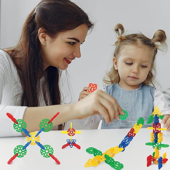 Interlinks Connector Building Toys, Interlocking Stem Toys for Boys and Girls, Baby and Toddler Toys, Creative Construction Stem Building Toys, Ages 3+ - Image 7
