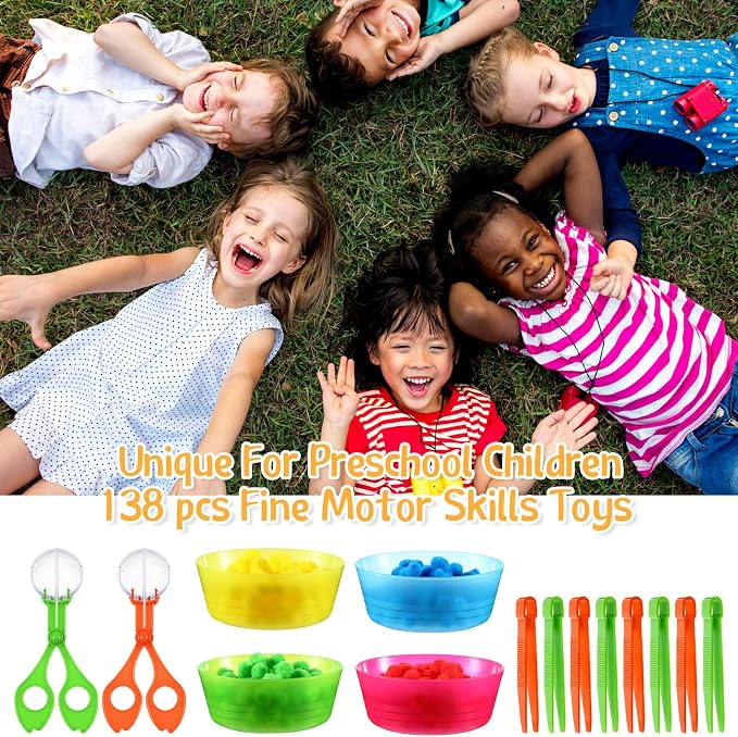 Honoson 138 Pcs Fine Motor Skills Toys for Early Sensory Education - Image 7