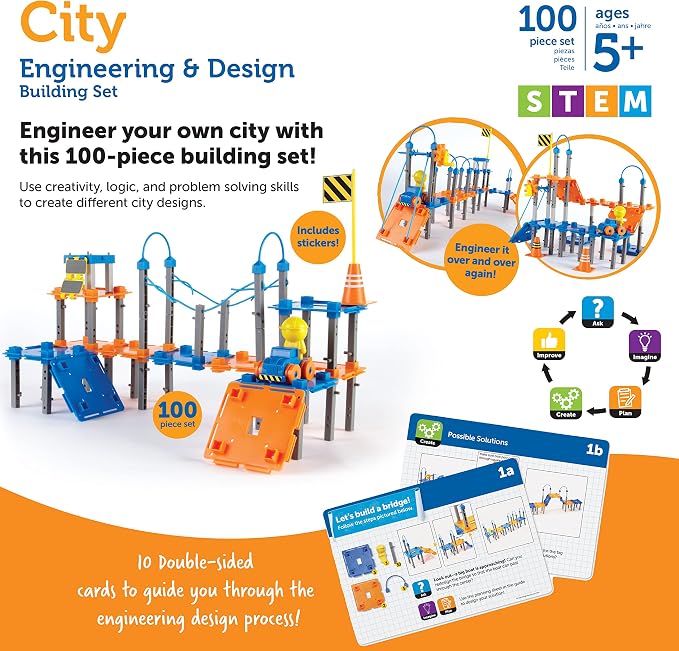 Learning Resources City Engineering & Design Building Set - Image 7