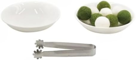 Montessori Tongs Transfer Set, Metal Tongs with Ceramic Bowls & Felt Balls, Toddler Practical Life Activity Toy - Image 2