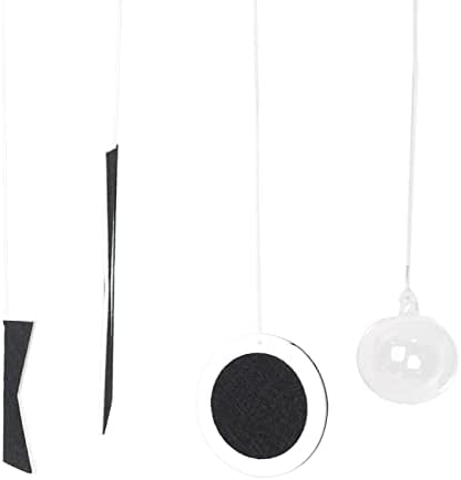 Montessori Munari Mobile Visual Mobiles Black White Felt Handmade Shape and Color Recognition by LEADERJOY