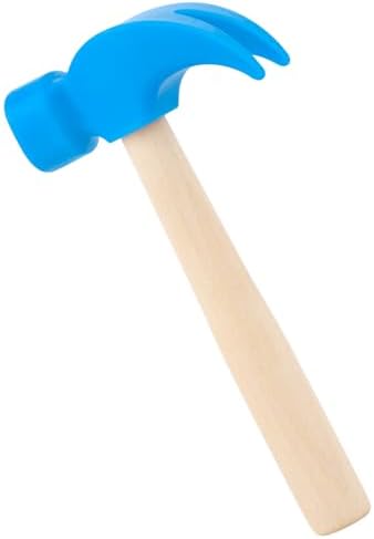 Fowecelt Wooden Hammer Toys Simulation Hammers Maintenance Tools Educational Toys for Kids Birthday Party Games Supplies (Blue) by Fowecelt