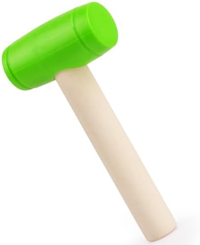 1Pcs Toy Hammer Simulation Wooden Hammers Plastic Toddler Hammer SmallPortable Kids Maintenance Tools Toys Pretend Fake Mallet Hammers for Boys Girls（Green） by Waenerec