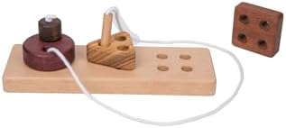 Adena Montessori Wooden Lacing Threading Toys,Geometric Lacing Toys for Toddlers,Educational Threading Shapes for Kids,Fine Motor Skills Gift for 1 2 3 4 Years Old Toddlers Baby Kids - Image 5
