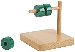 Adena Montessori Discs on Horizontal Dowel Montessori Toys for 12-18 Months Baby - Image 5