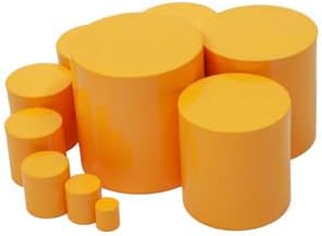 Montessori Wooden Knobless Color Cylinder Blocks, Baby Games Stacked Arrangement Block, Stacking Toys for Toddler 1-3 Activities, Educational Toys (Set of 4) - Image 6
