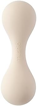 mushie Silicone Baby Shaker Rattle Toy | Ages 3+ Months (Shifting Sand) by mushie