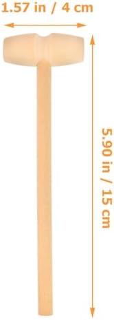 Milisten 12pcs Wood Hammer Toy Mini Mallet for Toddlers Toy Tools Gavel Hand Eye Coordination Manipulation for Boys and Girls - Image 2