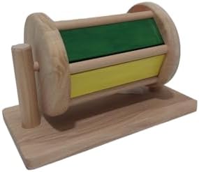 Montessori Spinning Drum, Rainbow Spinning Drum, Wooden Spinning Rainbow Drum, Sensory Development Toys, Montessori Toys, Baby Shower Gift - Image 4