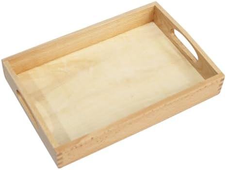 Wooden Serving Tray, for Home Classroom Organizing by Unknown