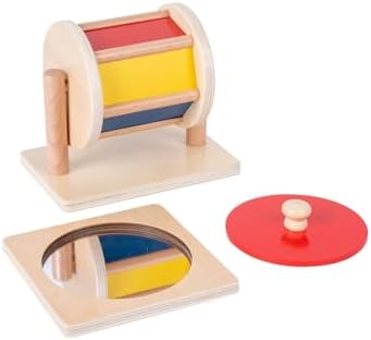 Adena Montessori Play Kit: Knob Puzzle & Spinning Drum, 6-12m by AdenaMontessori