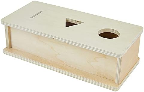 Montessori Box with Bins Coin Object Permanence and Drawer Infant & Toddler - Image 7