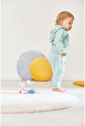 Janod Zigolos Wooden Pull Along Rabbits - Ages 12 Months+ - J08207 - Image 6