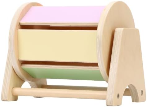 Wooden Spinning Drum with Bell for Infant Sensory Development (Spinning - Image 3