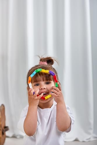 PLUS PLUS Big 100 Piece Rainbow Mix - Large Building Blocks for Toddlers - Image 4