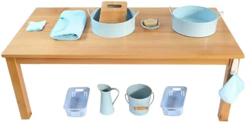 Montessori Practical Life Cleaning Set, Toddler Washing Work Kit, Fine Motor Skills Development,Blue - Image 3