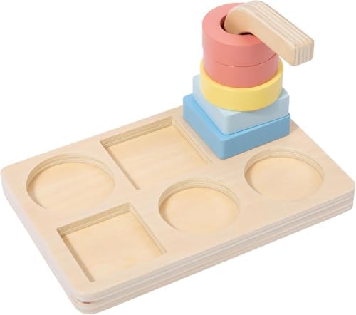 Adena Montessori 5-Shape Stacking Ring Toy, 12m+ - Image 5