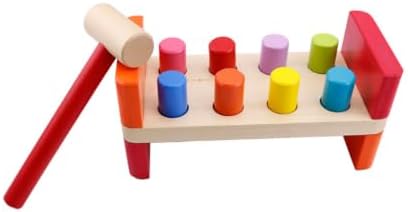 Wooden Pounding Bench Toy, Peg Hammering Game by Unknown