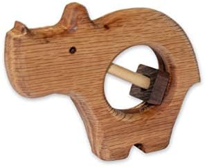 Reggie The Rhino Teether & Rattle by Handmade