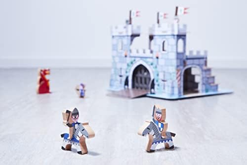Janod Story Box - Fortified Castle Play Set - 9 Pieces - Ages 3+ - J08582 - Image 2