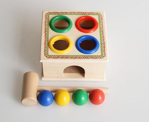Montessori Square Hammering Ball Toy, Hand-Eye Coordination & Fine Motor Skill Builder - Image 5