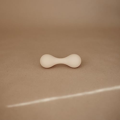 mushie Silicone Baby Shaker Rattle Toy | Ages 3+ Months (Shifting Sand) - Image 2