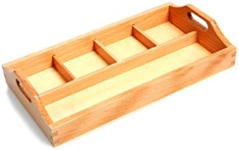 Amazing Child Attractive 4 Compartment Sorting Tray - Small Tray with one Long Section Approx. 9" x 2 1/8" and 4 Smaller compartments 2 1/8" x 2 1/8" Approx. by Unknown