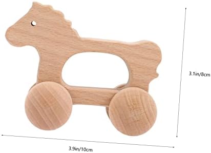 Baby Wooden Push Car Toy for Toddlers and Infant Grasping - Image 2