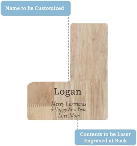 Wooden Letter Piggy Bank for Kids Boys Girls,Personalized Piggy Bank (Laser Engraving),A-Z Letters Coin Bank Money Box Customized Name, for Family Christmas Birthday Gift (L) - Image 2
