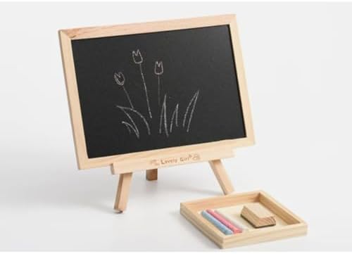 Montessori Wooden Mini Chalkboard Easel Set (Without Chalk) - Image 3