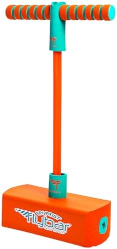 Flybar My First Foam Pogo Jumper for Kids Fun and Safe Pogo Stick for Toddlers, Durable Foam and Bungee Jumper for Ages 3 and up, Supports up to 250lbs (Orange) by Flybar